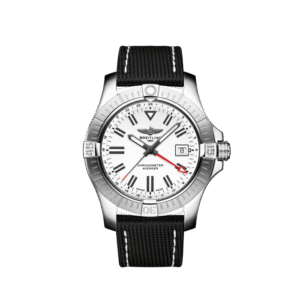 Breitling Avenger Automatique GMT 43 en acier inoxydable blanc A32397101A1X1