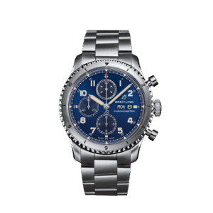 Breitling Aviator 8 Chronograph 43 Bleu en acier inoxydable A13316101C1A1