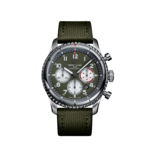 Breitling Aviator 8 B01 Chronographe 43 Curtiss Warhawk en acier inoxydable vert AB01192A1L1X1