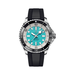 Breitling Superocean Automatique 44 Turquoise en acier inoxydable A17376211L2S1