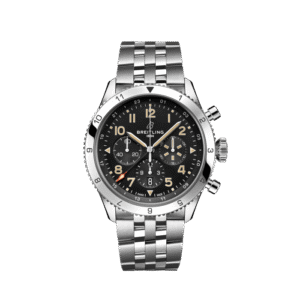 Breitling Super Avi B04 Chronograph GMT 46 P-51 Mustang en acier inoxydable noir AB04453A1B1A1