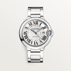 Ballon Bleu de Cartier Replique Montre 42 mm Mouvement m??canique avec acier sinueux automatique
