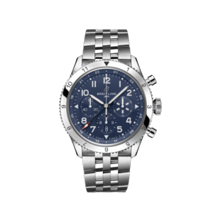 Breitling Super Avi B04 Chronograph GMT 46 Hommage à Vought F4U Corsair en acier inoxydable bleu AB04451A1C1A1