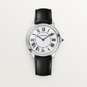 Ronde doit de cartier Replique Montre 36 mm Mouvement en acier Mouvement en acier fabriqué sans matériaux animaux