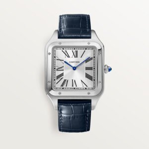 Santos-Dumont Replique Montre Modèle extra-large Bound à main Mouvement mécanique en cuir en acier