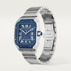 Santos de Cartier Replique Montre Large Modèle Mouvement automatique Mouvement PVD PVD Métals et sangles en caoutchouc interchangeables