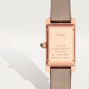 Tank américaine Replique Montre modèle moyen mouvement automatique mouvement rose rose en cuir